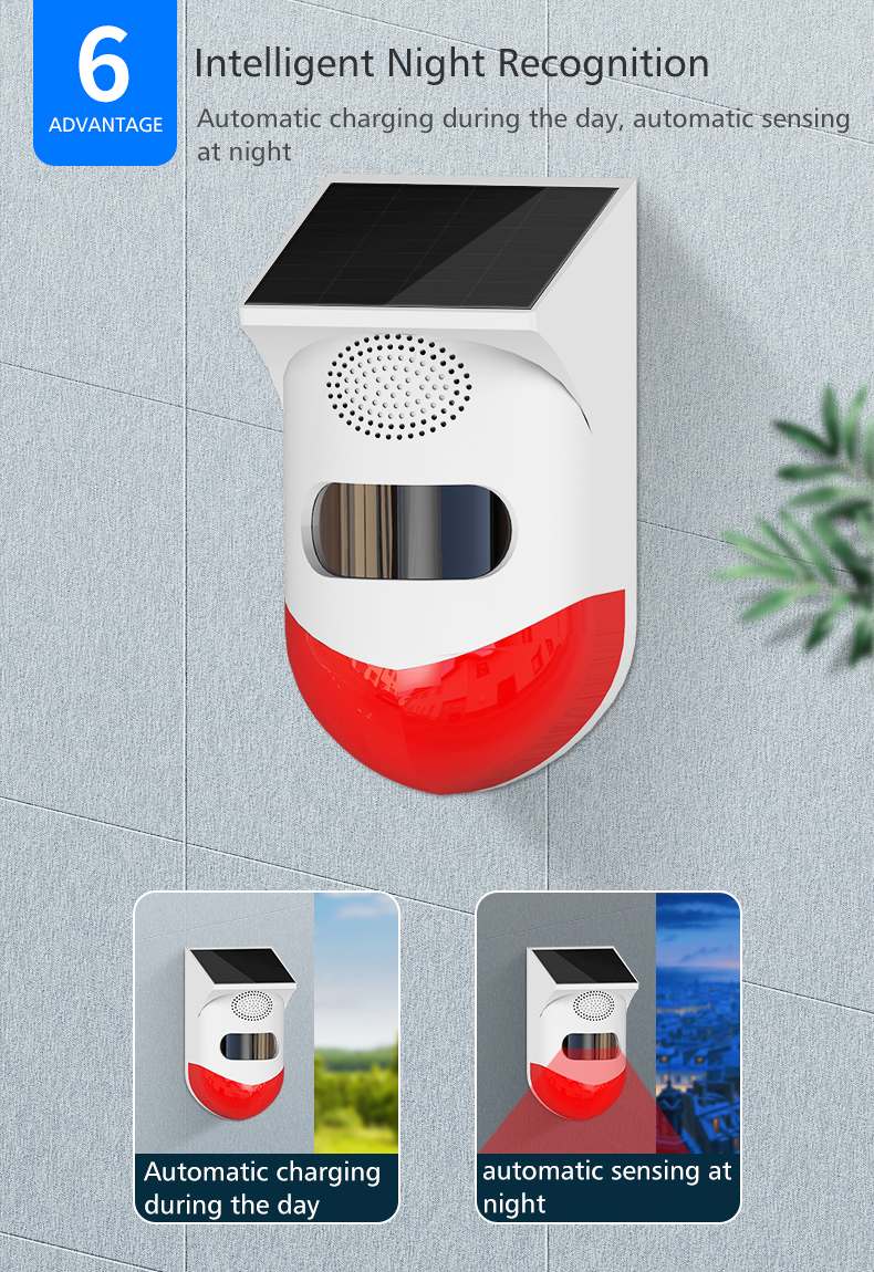 PR-OD200 Solar Outdoor Motion Sensor Alarm
